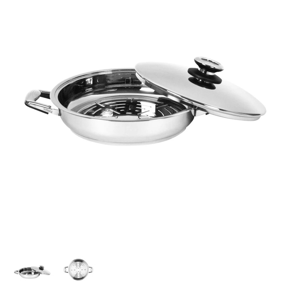 Professional platinum cooking systems grill pan with cover